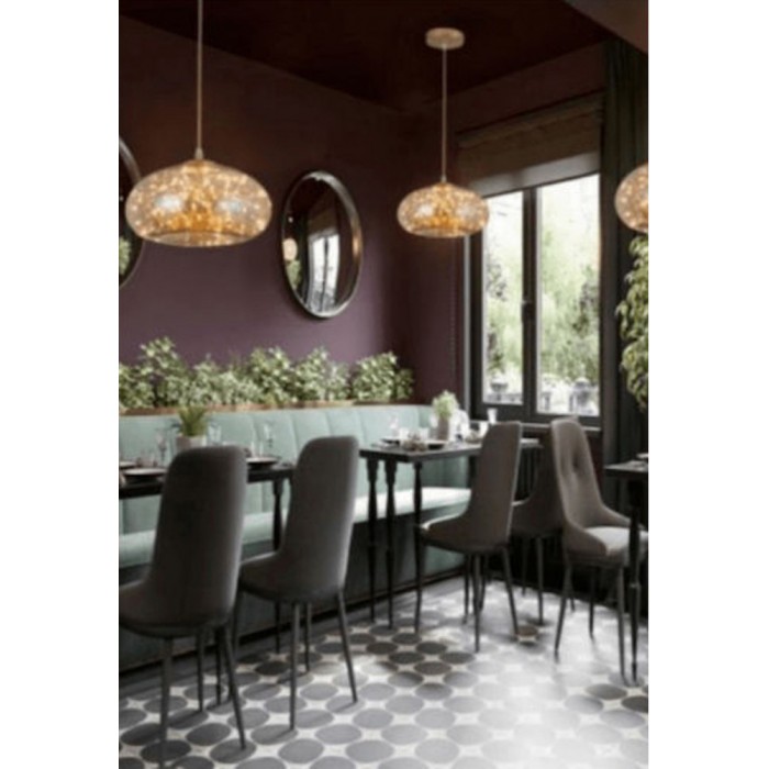 Κρεμαστό φωτιστικό LED amber Universo A48-OC 19W 3000K Ø28cm