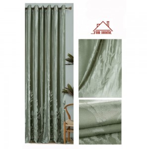 Κουρτίνα με Κρίκο Flores de Terciopelo Πράσινο 200x290cm ForHome 75604455