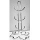 Βάση για Κούπες Inox σε Ασημί Χρώμα  Ø18x40cm Galifas