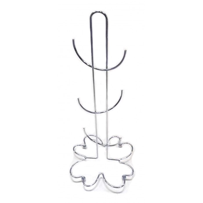 Βάση για Κούπες Inox σε Ασημί Χρώμα  Ø18x40cm Galifas
