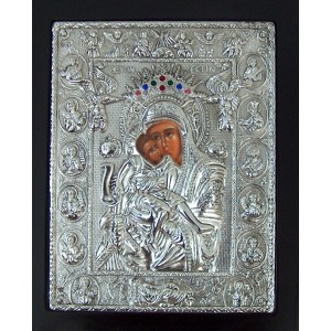 Εικόνα Ξύλινη Παναγία Άξιον Εστί 22x27cm Galifas 8079312