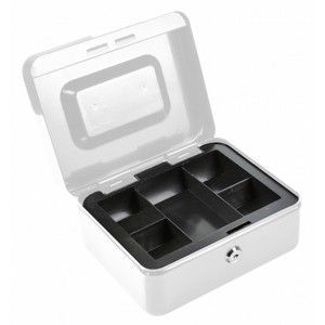 Κουτί Ταμείου με Κλειδί Λευκό 20x16x9cm Lalos 2219 