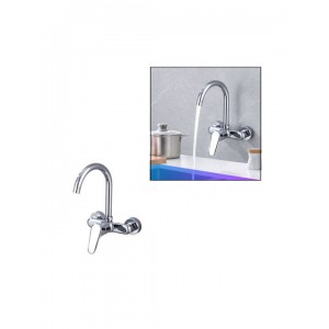 Μπαταρία Επιτοίχια Ανάμεικτή Ασημί Galifas 8079266
