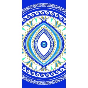 Πετσετα Θαλασσης Microfiber 75x150cm 255gr Eye ForHome 7931243