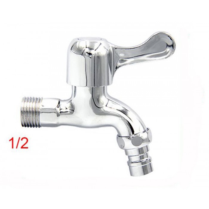 Βρύση Κάνουλα 1/2 Inox Ασημί Galifas