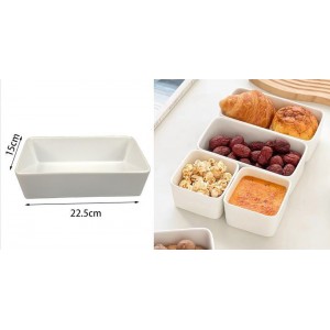 Μπολ Σερβιρίσματος Πορσελάνης Λευκό 22.5x15x6cm Galifas 792461