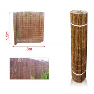 Nattera Καλαμωτή Ξύλινη με Ολόκληρο Ξύλο 1.5x3m