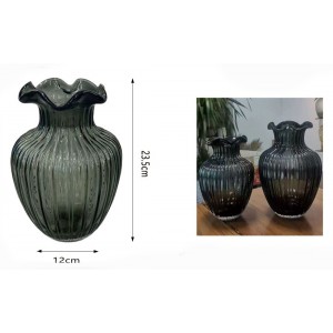 Διακοσμητικό Γυάλινο Βάζο 12x23.5cm Galifas 7961213