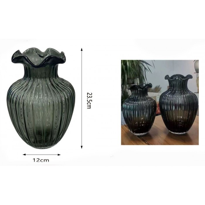 Διακοσμητικό Γυάλινο Βάζο 12x23.5cm Galifas