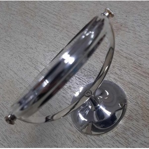 Καθρέπτης Μακιγιάζ Επιτραπέζιος Ασημί 10x12cm ForHome 909358