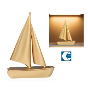 Διακοσμητικό Πολυρητίνης Χρυσό Καράβι 18x25cm Galifas 9905033