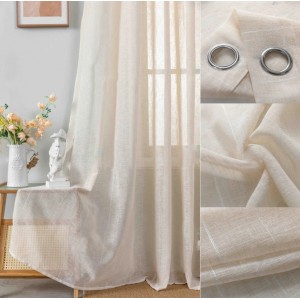 Κουρτίνα Με Κρίκο 270x290cm Μπεζ ForHome 8599269