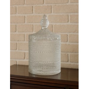 Φοντανιέρα Γυάλινη Διάφανη με Καπάκι 8.5x13.5cm Galifas 7904652
