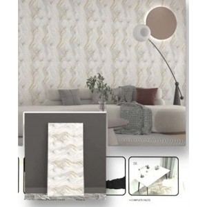 Διακοσμητικό Αυτοκόλλητο Τοίχου Abstract Marble Gold 1τμχ 60x30cm Galifas 770150