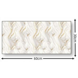 Διακοσμητικό Αυτοκόλλητο Τοίχου Abstract Marble Gold 1τμχ 60x30cm Galifas 770150