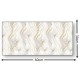 Διακοσμητικό Αυτοκόλλητο Τοίχου Abstract Marble Gold 1τμχ 60x30cm Galifas