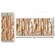 Διακοσμητικό Αυτοκόλλητο Τοίχου Red Beige Stone 1τμχ 60x30cm Galifas 