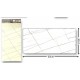 Διακοσμητικό Αυτοκόλλητο Τοίχου White Marble With Stripes 1τμχ 60x30cm