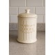 Μπισκοτιέρα Κεραμική Λευκή Bonzai 23cm Country House Galifas