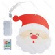 Διακοσμητικό Χριστουγεννιάτικο Φωτιστικό Άγιος Βασίλης Ψυχρό Λευκό Μπαταρίας 3AA 30x30cm 