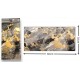 Διακοσμητικό Αυτοκόλλητο Τοίχου Grey Gold Marble 1τμχ 60x30cm Galifas 