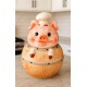 Μπισκοτιέρα Κεραμική Μεγάλη Chef Pig 17x17x30cm Galifas