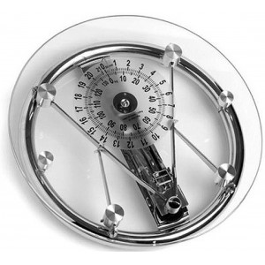 Ζυγαριά Γυάλινη Αναλογική Mechanical Round 34x38x7cm General Trade 7708051