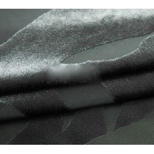 Κουρτίνα με Κρίκο Flores de Terciopelo Σκούρο Γκρι 200x290cm ForHome 75604219