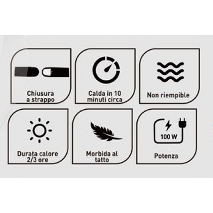 Θερμοφόρα Ηλεκτρική Πλάτης-Κοιλιάς 500W 28x19x6cm