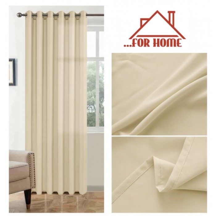 Κουρτίνα με Κρίκο Bel Mondo Εκρού 270x270cm ForHome 