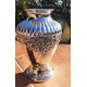 Διακοσμητικό Βάζο Μεταλλικό Ασημί Antiquariato Reale 15x25cm 