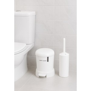 Σετ Πεντάλ Πλαστικό 5lt με Πιγκάλ Λευκό Keep Clean Galifas 07970295