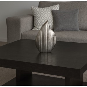 Διακοσμητικό Βάζο Μεταλλικό Ασημί 20x9x31cm Galifas 7972290