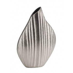 Διακοσμητικό Βάζο Μεταλλικό Ασημί 20x9x31cm Galifas 7972290