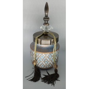 Κεραμικό Βάζο Τζαρ Vintage με καπάκι 14x14x25cm Galifas 7710713