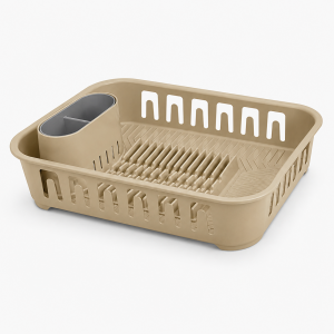 Στραγγιστήρι Νεροχύτη Πλαστικό SmartDrain Dish Organizer Μπεζ 39x29x9cm General Trade 581357