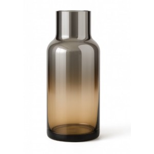 Βάζο Γυάλινο Ασημί-Μελί La beauté du Verre 15x35cm Galifas 7139035