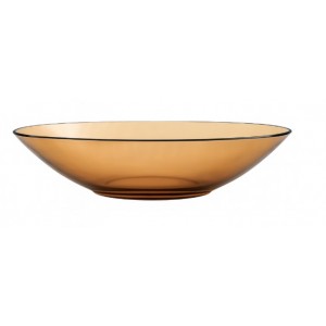 Πιατέλα Γυάλινη Ασημί-Μελί La beauté du Verre 31x8.5x6.5cm Galifas 7139091