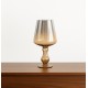Κηροπήγιο Γυάλινο Ασημί-Μελί La beauté du Verre 24x45cm 