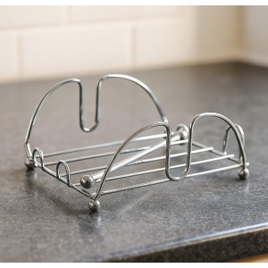 Χαρτοπετσετοθήκη Μεταλλική Inox Ασημί 19x19cm Galifas 702981