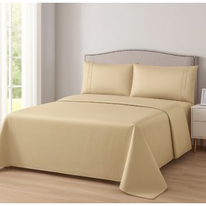 Σετ Σεντόνια Μονά 160x240cm 3 Τεμαχίων Μπεζ ForHome 7700221