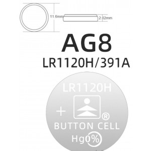 Μπαταρίες Λιθίου Ρολογιών LR1120H AG8/391A 10 Τεμάχιων General Trade 7741255
