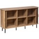 Μπουφές Colva Atmosphera με 6 ράφια και διαστάσεις 140x40x80.5cm - Απόχρωση Ξύλου