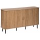 Μπουφές Colva Atmosphera με 6 ράφια και διαστάσεις 140x40x80.5cm - Απόχρωση Ξύλου