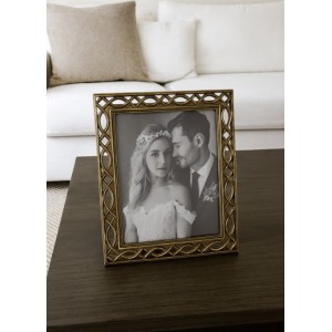 Κορνίζα απο Πολυρητίνη με Χρυσό Πλαίσιο Juntos por una eternidad 13x18cm Galifas 9304645