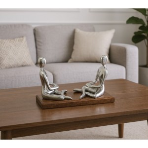 Διακοσμητικό Αγαλματίδιο από Μέταλλο 31x7x14cm Galifas 771409