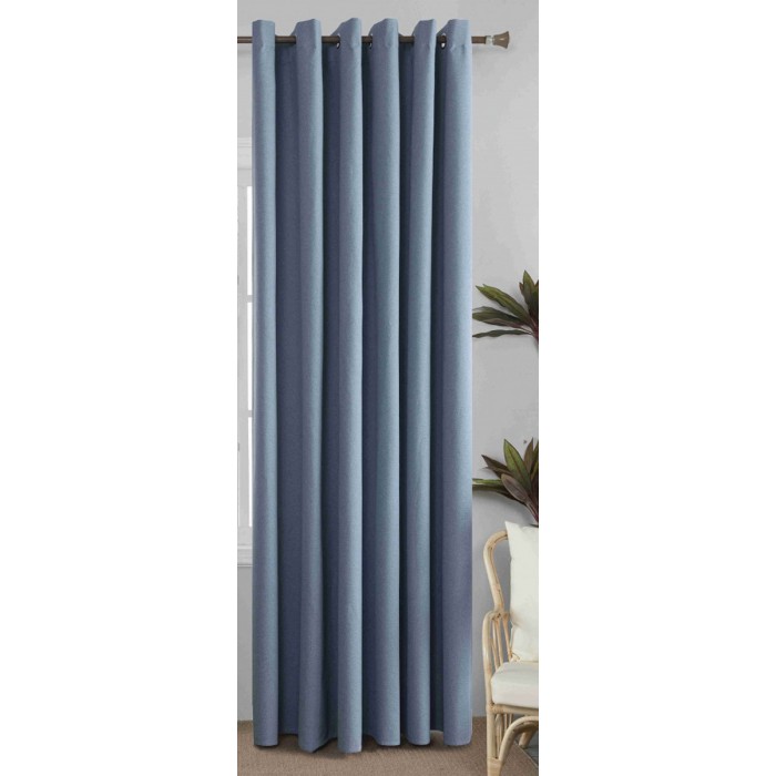 Κουρτίνα Συσκότισης με Τρουκς Μπλε 265x270cm Blackout ForHome