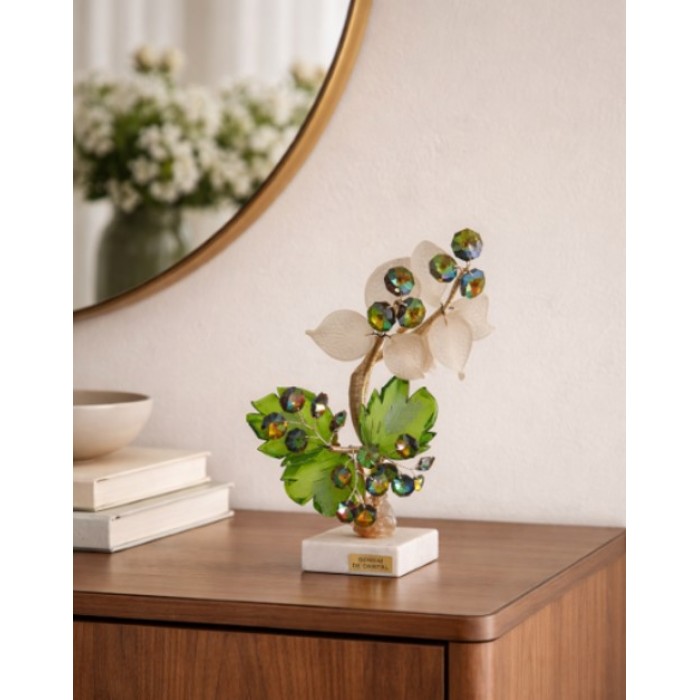 Διακοσμητικό Κρυστάλλινο Λουλούδι Bonsai de Cristal Πράσινο