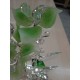 Διακοσμητικό Κρυστάλλινο Λουλούδι Bonsai de Cristal Πράσινο σε κρυστάλλινη βάση 