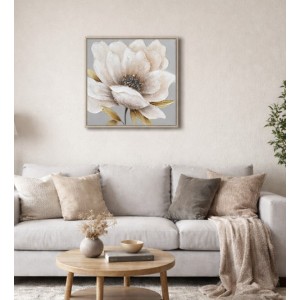 Πίνακας Σε Καμβά 63x63x3cm Λουλούδι ForHome 905797